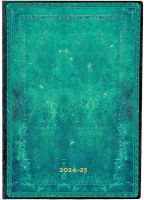 2024-2025 18-Month Paperblanks Diary Pacific Blue Midi HOR | Week-at-a-Time Jul24-Dec25.