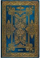 Paperblanks Blue Luxe Mini | Week-at-a-Time 2025 Diary HOR (NEW) (PRE-ORDER)