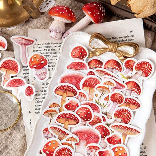 Stickers Box Mushroom Collection Record (45pcs) (NEW)