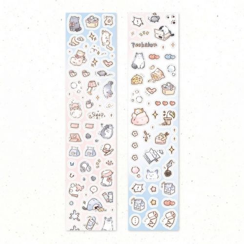 Sticker Roll - Home Life Cats (40mm x 2m) (NEW)