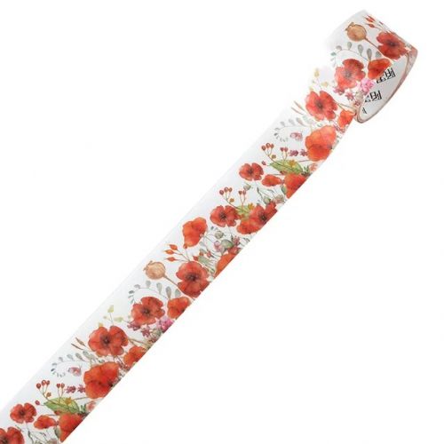 Washi Tape - Poppies (30mm x 2m) (NEW)