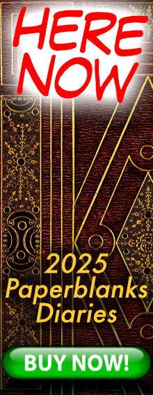 HERE NOW - 2025 Paperblanks Diaries - order today for immediate delivery - BUY NOW