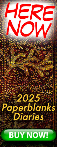 HERE NOW - 2025 Paperblanks Diaries - order today for immediate delivery - BUY NOW